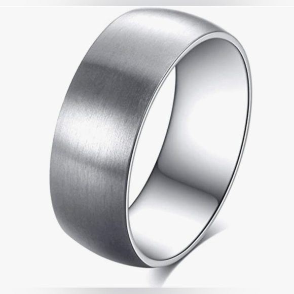 New stainless steel band rings size 5 - 12.  Choose color - Picture 2 of 2